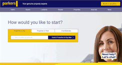 Desktop Screenshot of parkersproperties.co.uk